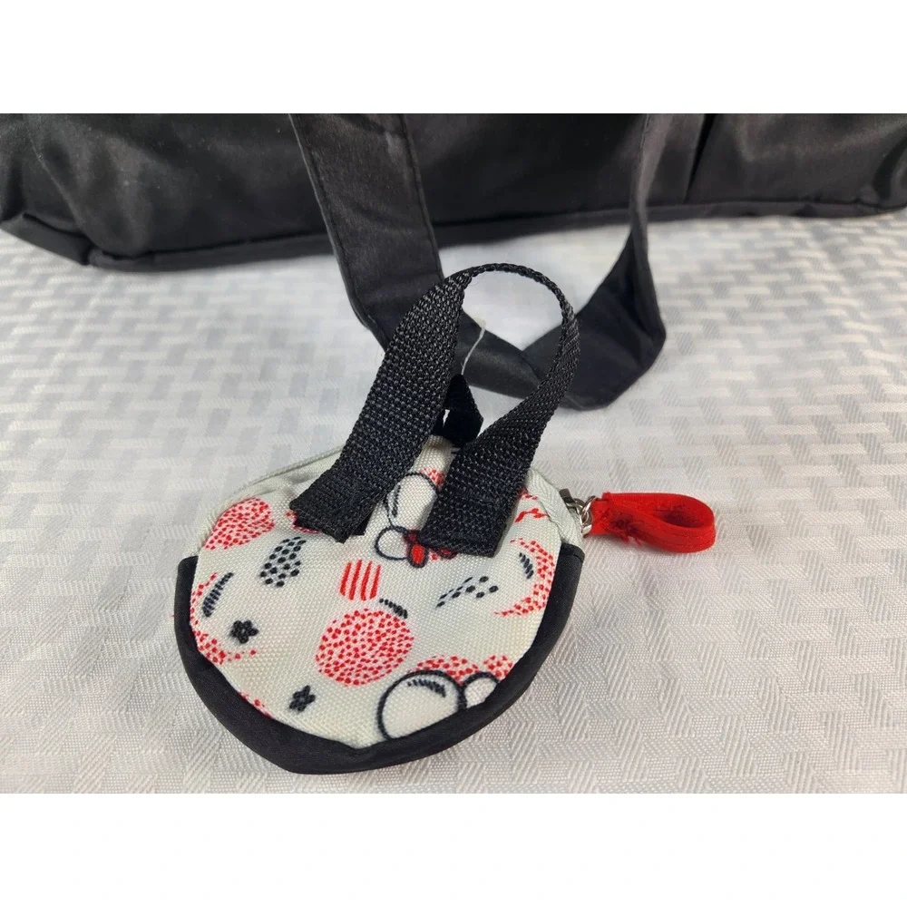 Disney Baby Minnie Mouse Diaper Bag Tote Black Red